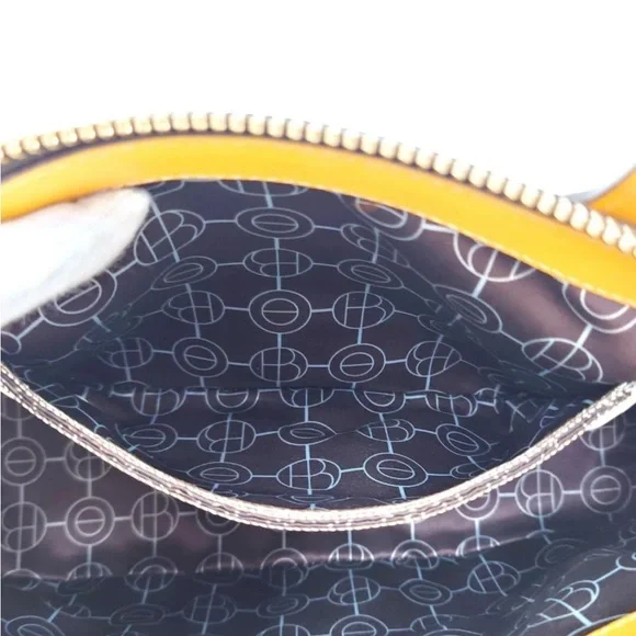 Henri Bendel Leather Hand Tote Shoulder Bag Bijou Camel With Crossbody Strap - Picture 11 of 15